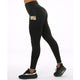 SVOKOR High Waist Polyester Leggings Women Pocket Slim Fit - KASORP SHOP