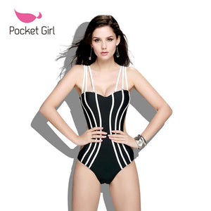 Pocket Girl Sexy One Piece Swimsuit For Women - KASORP SHOP