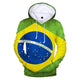 Brazil Flag hoodies pullover men women plus size XXS-XXXXL - KASORP SHOP