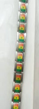 Lithuania Brazil USA 5 Countries Flag Design Stainless Steel Bracelets - KASORP SHOP