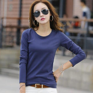 8 Colors Casual Female T Shirts Basic Top - KASORP SHOP