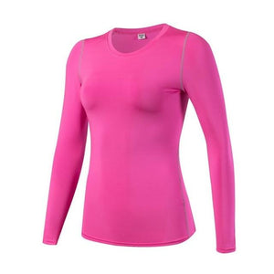 BOBORA Women Breathable Long Sleeve Gym T-shirt - KASORP SHOP