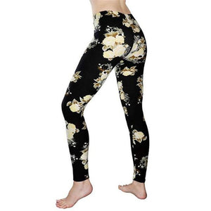 LJCUIYAO Camouflage Printing Elasticity Leggings Fitness Pants Women - KASORP SHOP