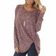 New Fashion Knitted Blouse Autumn Women Solid Color O-Neck Tops Ladies - KASORP SHOP