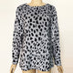 Womens Fashion Leopard Printed Office Tops Loose Long Sleeves - KASORP SHOP