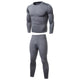 Men's Ultra-Soft Fleece Set Long Sleeve Thermal Top Bottom Underwear Set - KASORP SHOP
