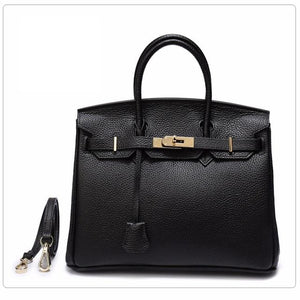 Luxury Women Bags Genuine Leather Lock Crossbody Bags Handbags Famous Brands - KASORP SHOP