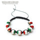 Brazil Flag Beads Bracelet - KASORP SHOP