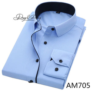 DAVYDAISY High Quality Men Shirt Long Sleeve Formal Business DS085 - KASORP SHOP