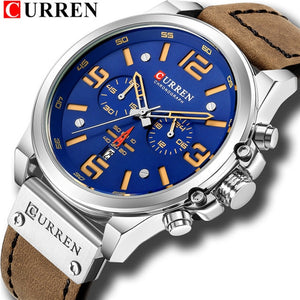 CURREN Mens Watches Top Luxury Brand Waterproof Sport Wrist Watch - KASORP SHOP