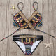Sexy Bandage Aztec Bikini Strappy Swim Wear - KASORP SHOP