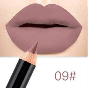 12 Colors Professional Lipliner Makeup Waterproof Lip Liner Pencil Set OA66 - KASORP SHOP