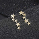 Korean Style Sweet Small Star Earrings Silver Gold - KASORP SHOP