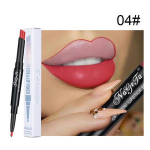 2 in 1 Lip Liner Lipstick Pencil Matte Waterproof - KASORP SHOP