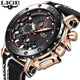 LIGE New Fashion Top Brand Big Dial Military Quartz Watch - KASORP SHOP