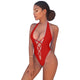 Red Sexy One Piece Swimsuit - KASORP SHOP