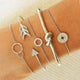 30 Styles Mix Charm Bracelets for Women - KASORP SHOP