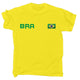Brasil Football Supporter Fan Flag Men's T Shirt - KASORP SHOP