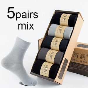 MWZHH 10 Pairs Brand New Bamboo Fiber Socks Men - KASORP SHOP
