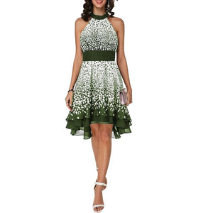 Plus Size Elegant Women Fashion Summer Lady Halter Dress - KASORP SHOP